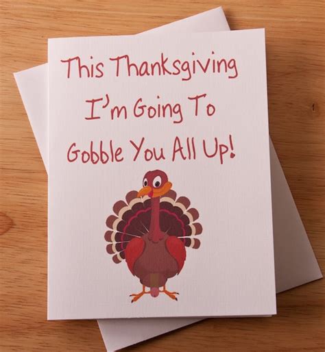 Thanksgiving Card Naughty Sexy Card Turkey Day Oral Sex Etsy