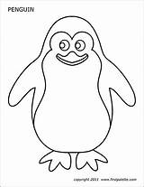 Penguin Printable Coloring Pages Templates Printables Firstpalette Preschool Kids Craft Easy Winter Christmas Crafts Colored Animal Polar Choose Board sketch template
