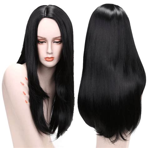 black wig long straight hair synthetic wigs for black women long black
