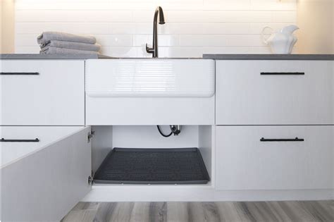 xtreme mats  sink kitchen cabinet mat    grey walmart