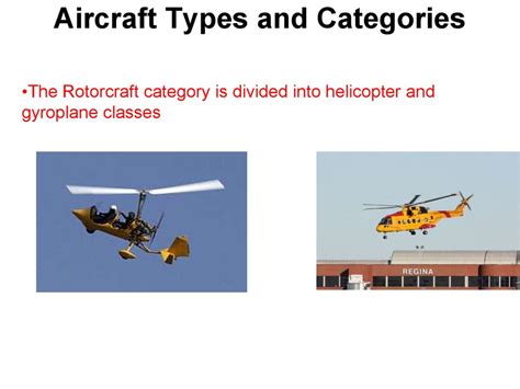 aircraft types  categories prezentatsiya onlayn