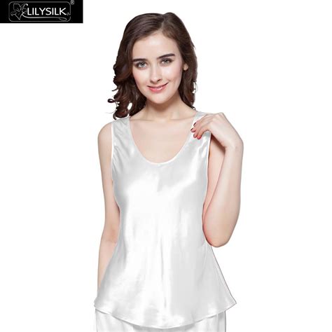 lilysilk silk camisole tops  scoop natural silk women sleep luxury