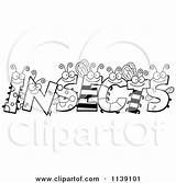 Spelling Bug Clipart Insects Letters Cartoon Cory Thoman Outlined Coloring Vector 2021 sketch template
