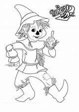 Oz Wizard Coloring Scarecrow Pages Dorothy Lion Characters Printable Yahoo Search sketch template