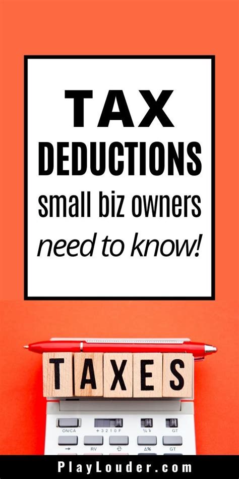 tax deductions small businesses    play louder