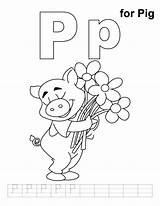 Pig Coloring Handwriting Practice Color Pages Sheet Letter Bestcoloringpages Worksheets Book 출처 Preschool Comments sketch template