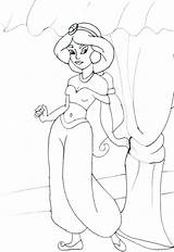 Jasmine Princess Coloring Pages Getcolorings sketch template