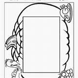 Coloring Frame Clipart Pages Clipartbest sketch template
