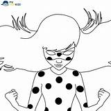 Ladybug Kolorowanki Miraculum Miraculous Biedronka Czarny Kot Ukryta Moc Mytopkid sketch template