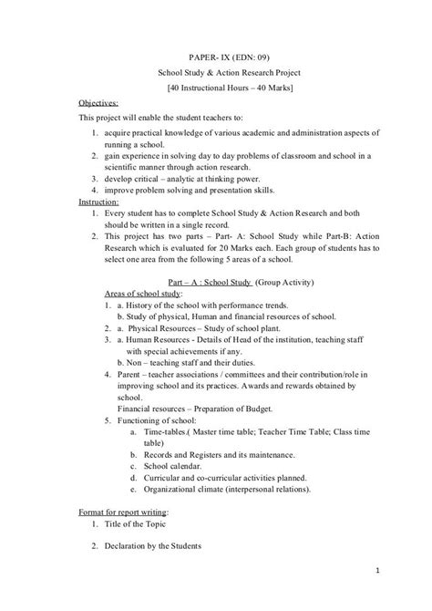 sample action research paper sample action research  essays