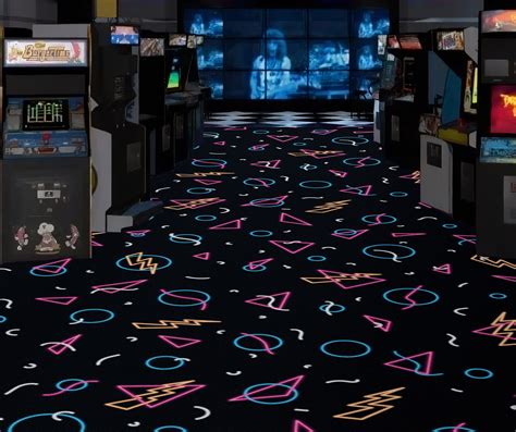 neon rug arcade rug arcade bar retro rug arcade bar rug etsy canada