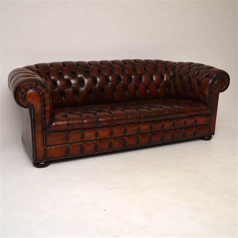 antique leather chesterfield sofa marylebone antiques