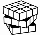 Cube Rubiks Rubik Coloringpagesfortoddlers Imaginative Children sketch template