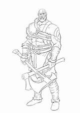 Kratos Colorear Desenho Forte Improveyourdrawings Colorironline sketch template