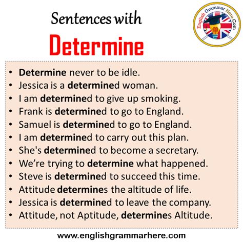 sentences  determine determine   sentence  english sentences