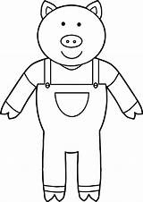 Pigs Colouring Kids sketch template