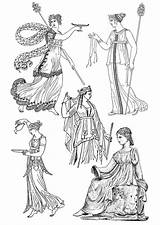 Women Coloring Greek Ancient Roman Dibujo Pages Fashion Para Colorear Grecia Griegas Mujeres Rome Edupics Clothing Toga Greece Dress Colouring sketch template