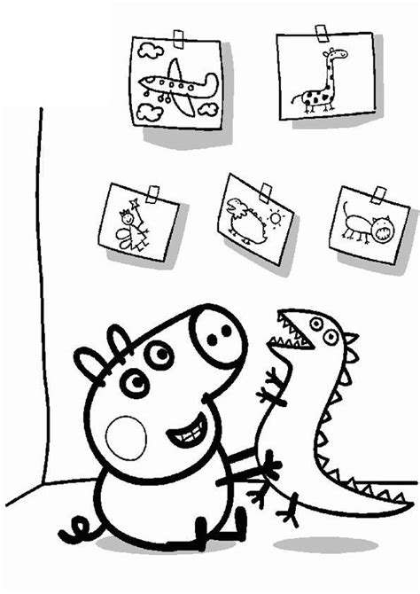 peppa pig coloring pages  coloring home