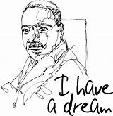 Luther Martin King Jr Coloring Mlk Dream Pages Clip Clipart Sheets Dr Drawing Worksheet Printable Worksheets Sheet Lesson Projects Writing sketch template