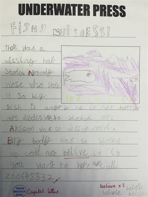 writing  school report primary