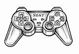 Controller Playstation Drawing Ps2 Line Drawings Paintingvalley Illustration Drawn Behance sketch template