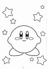 Kirby Coloring Pages Nintendo Printable sketch template