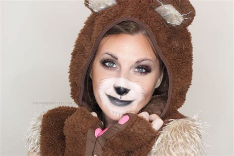 cute bear makeup tutorial for halloween bear makeup creative