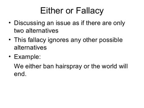 fallacy   sentence slidesharetrick