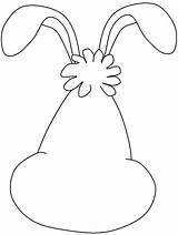 Face Rabbit Bunny Coloring Color Pages sketch template