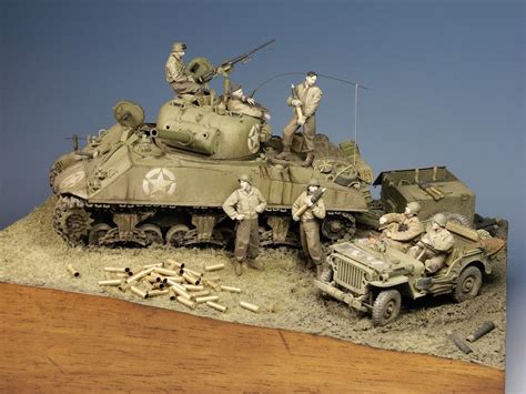 sherman tank model dioramas images   finder