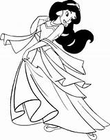Jasmine Aladdin Aladino Jazmin Cibercuentos Cinco Bestcoloringpagesforkids Coloriages Indiaparenting Princesa Princesse Genie άρθρο από sketch template