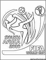 Coloring Pages Fifa Soccer Logo Worldcup Logos Color Africa Dodgeball Print Colouring Brazil 2010 Printable Kids Fun African Animal Getcolorings sketch template