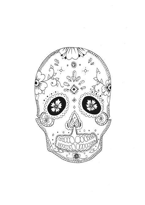 skull coloring pages  adults page