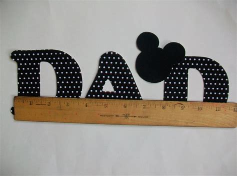 dad diy  sew minniemickey mouse applique  letters