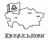Coloring Pages Kazakhstan Geography Kids Choose Board Crafts sketch template