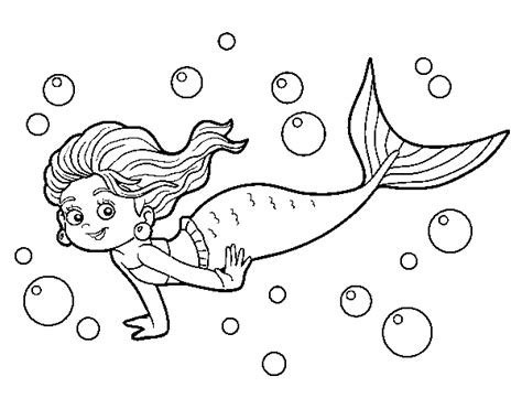 sea mermaid coloring page coloringcrewcom