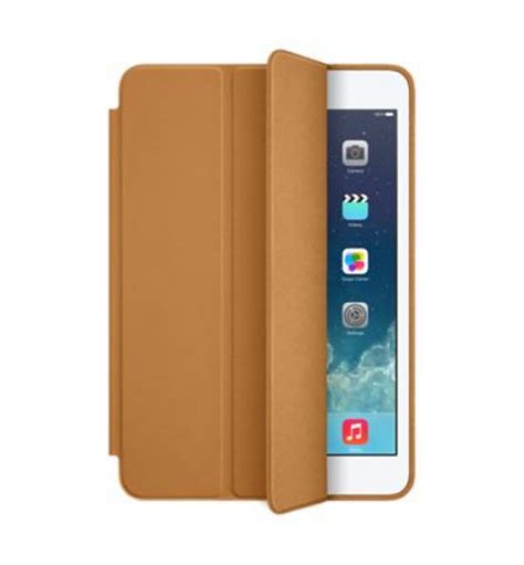 apple ipad mini smart case leather brown color compartments case compatibility ipad mini