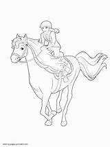 Barbie Coloring Pages Pony Tale Animation Series Girls Sisters Printable Her Print Cute sketch template