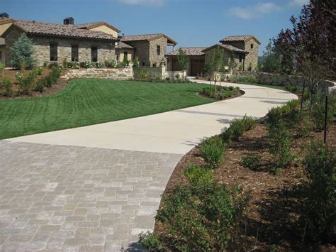 concrete driveway landscaping landscaping network