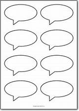 Speech Bubbles Bubble Blank Printable Template Templates Conversation Thought Shapes Printables Shape Freeprintables Word Stickers Classroom Planner Writing Labels Square sketch template