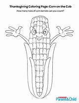 Corn Printable Coloring Thanksgiving Harvest Worksheets Printables Pages Scholastic Pdf Kids Parents Fall Choose Board sketch template