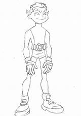 Boy Coloringhome Titans sketch template