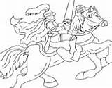 Cavaleiro Cavalo Colorir Trapezista Cavalos Caballo sketch template