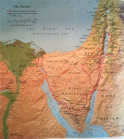 bible map  exodus world    bible