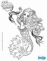 Coloring Monster High Pages Von Boo Mermaid Freaky Sirena Fusion Anime Sheets Para Color Kids Sirene Adult Hellokids Print Blue sketch template