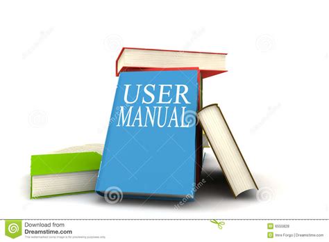 user manual books stock illustration illustration of