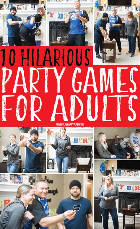 19 hilarious party games for adults play party plan