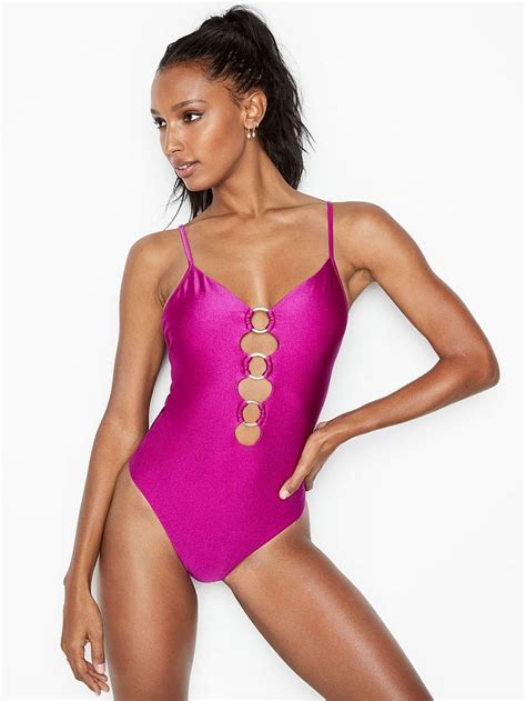 v plunge ring one piece one piece victoria secret swimsuits