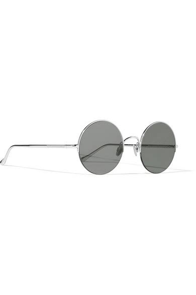 Sunday Somewhere Raine Round Frame Silver Tone Sunglasses Net A