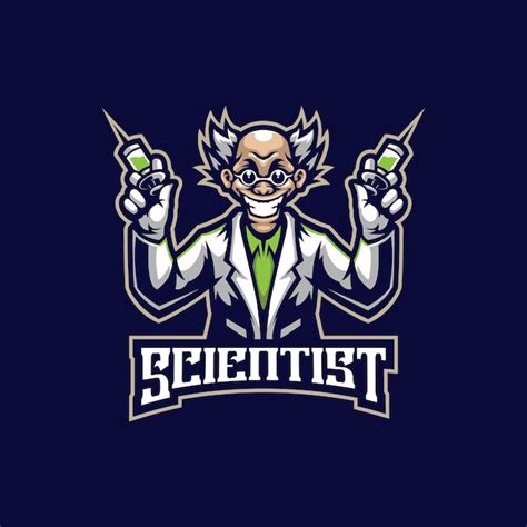 premium vector scientist mascot logo design vector  modern